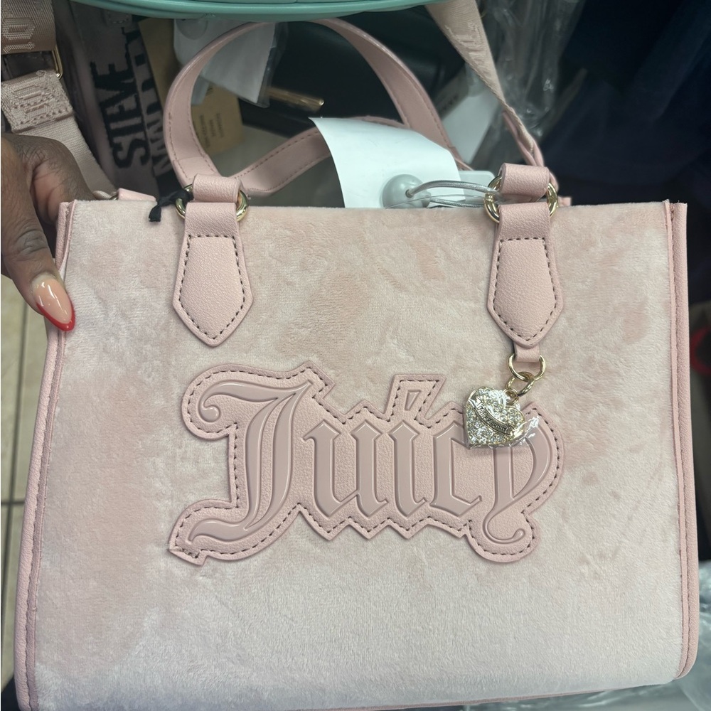 Juicy Couture Pink Tote Bag with Embroidered Logo